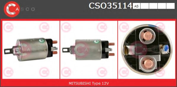 Тяговое реле, стартер CASCO CSO35114AS
