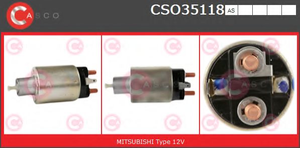 Тяговое реле, стартер CASCO CSO35118AS
