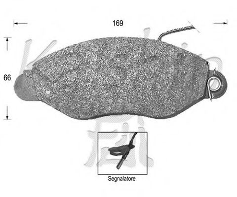 Комплект тормозных колодок, дисковый тормоз JAPANPARTS PA110