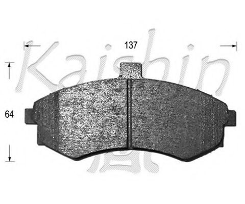 Комплект тормозных колодок, дисковый тормоз KAISHIN FK11142