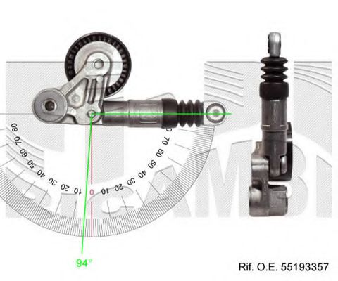 Натяжитель ремня, клиновой зубча CALIBER 10166