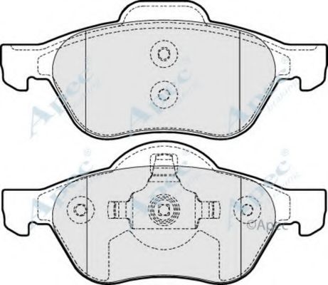 Комплект тормозных колодок, дисковый тормоз APEC braking PAD1649