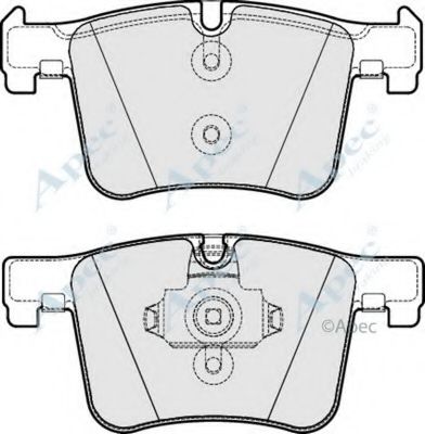 Комплект тормозных колодок, дисковый тормоз APEC braking PAD1830