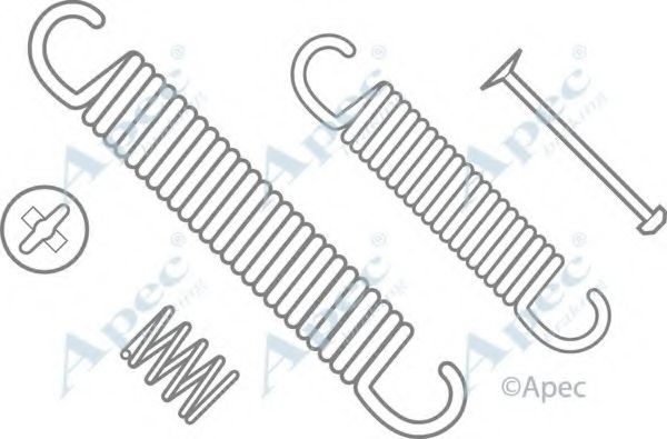 Комплектующие, тормозная колодка APEC braking KIT611