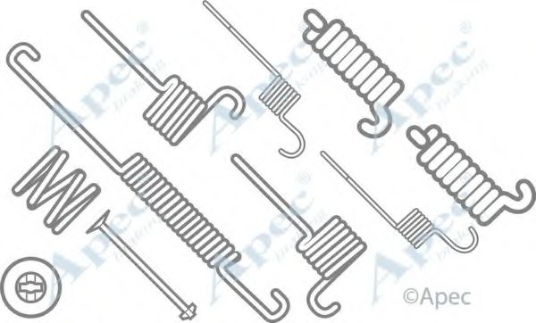 Комплектующие, тормозная колодка APEC braking KIT621