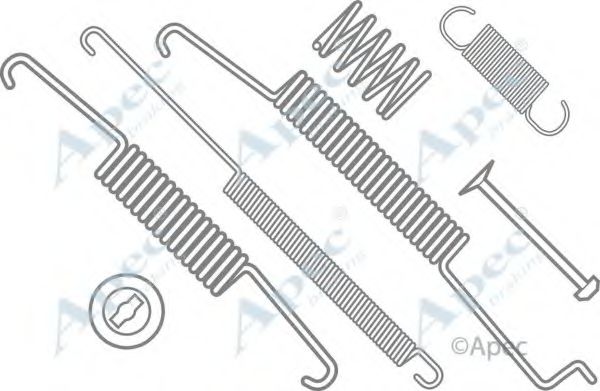 Комплектующие, тормозная колодка APEC braking KIT700