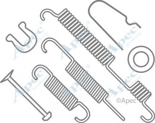 Комплектующие, тормозная колодка APEC braking KIT751