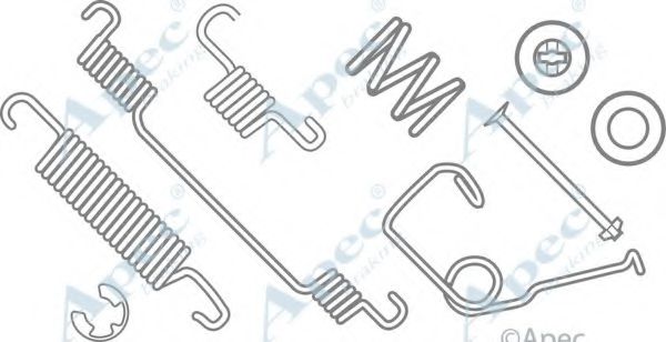 Комплектующие, тормозная колодка APEC braking KIT780