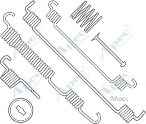 Комплектующие, тормозная колодка APEC braking KIT809