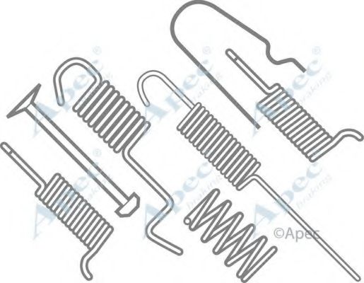 Комплектующие, тормозная колодка APEC braking KIT628