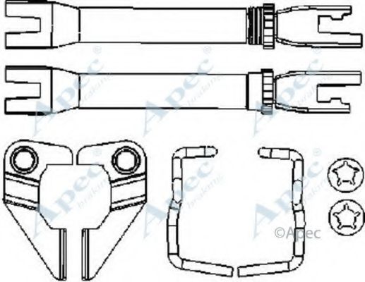 Система тяг и рычагов, тормозная система APEC braking ADB3027