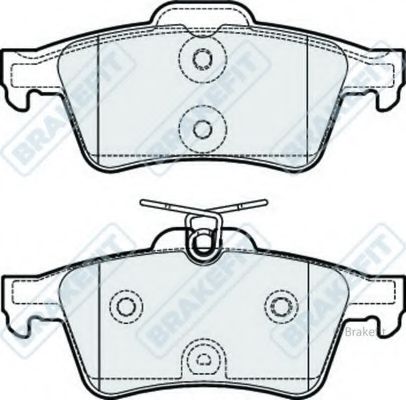 Комплект тормозных колодок, дисковый тормоз APEC braking PD3277