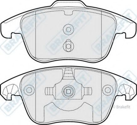 Комплект тормозных колодок, дисковый тормоз APEC braking PD3215