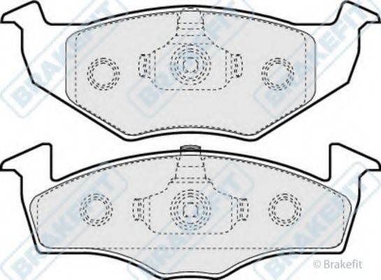 Комплект тормозных колодок, дисковый тормоз APEC braking PD3029