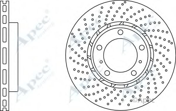 Тормозной диск APEC braking DSK3127