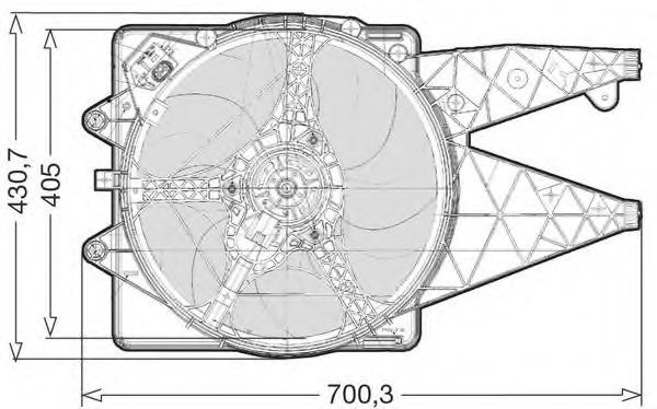 Вентилятор, охлаждение двигателя CTR 1209516
