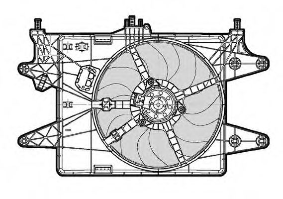 Вентилятор, охлаждение двигателя CTR 1209586