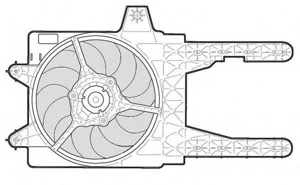 Вентилятор, охлаждение двигателя CTR 1209601
