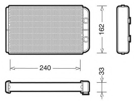 Теплообменник, отопление салона CTR 1228053