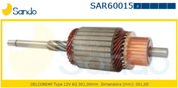 Якорь, стартер SANDO SAR60015.0