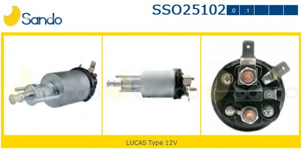 Тяговое реле, стартер GHIBAUDI 7501