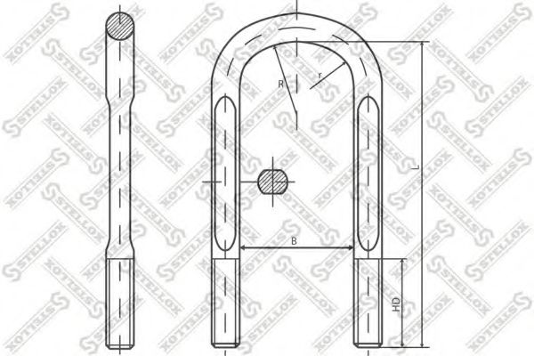 Стремянка рессоры STELLOX 84-54097-SX
