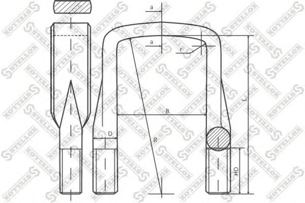 Стремянка рессоры STELLOX 84-64213-SX