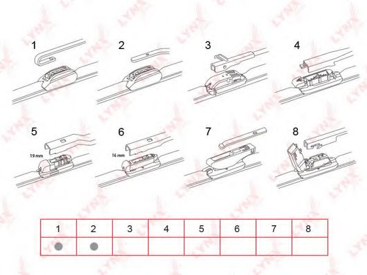 Щетка стеклоочистителя LYNXauto XF330