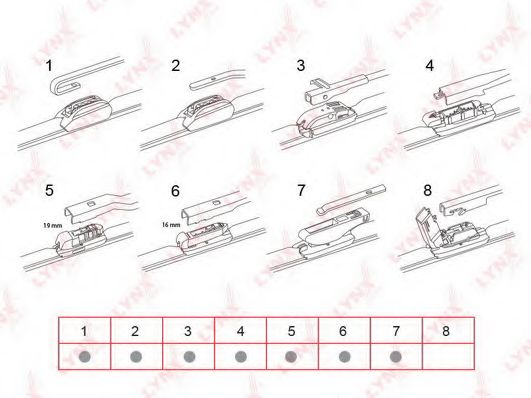 Щетка стеклоочистителя LYNXauto XF380