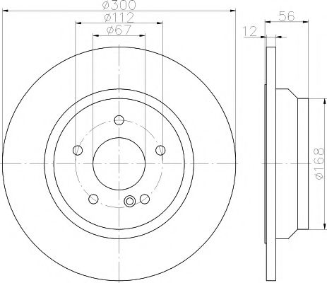 Тормозной диск HELLA PAGID 8DD 355 115-411