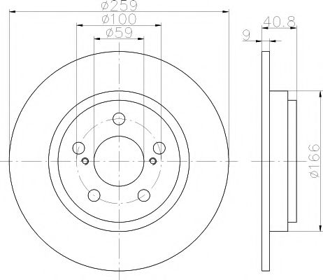 Тормозной диск HELLA PAGID 8DD 355 116-401