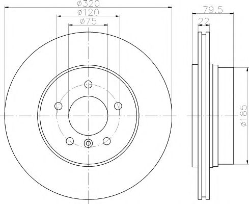 Тормозной диск HELLA PAGID 8DD 355 112-252