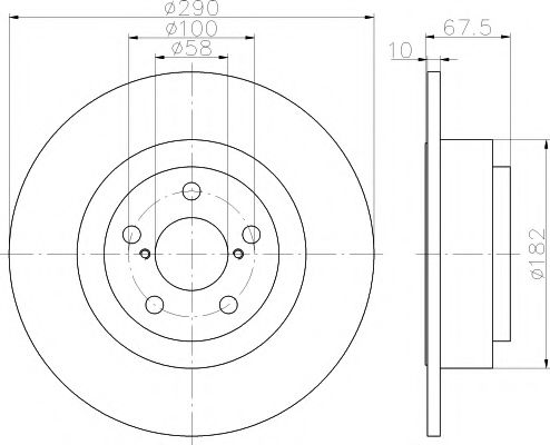 Тормозной диск HELLA PAGID 8DD 355 113-791