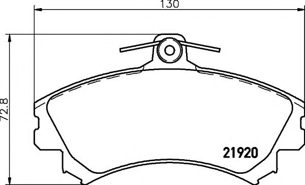 Комплект тормозных колодок, дисковый тормоз HELLA PAGID 8DB 355 006-701