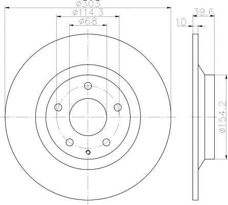 Тормозной диск HELLA PAGID 8DD 355 118-541