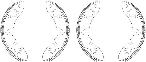 Комплект тормозных колодок HELLA PAGID 8DB 355 003-101