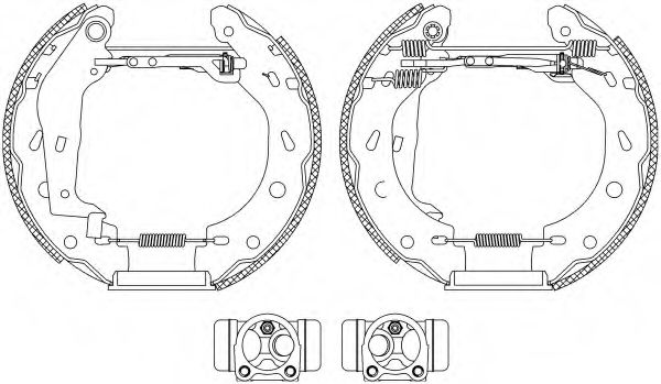 Комплект тормозных колодок HELLA PAGID 8DB 355 004-801