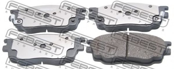 Комплект тормозных колодок, дисковый тормоз FEBEST 0501-GGF