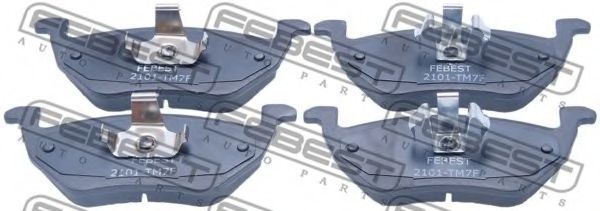 Комплект тормозных колодок, дисковый тормоз FEBEST 2101-TM7F