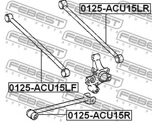 Рычаг независимой подвески колеса, подвеска колеса FEBEST 0125ACU15R