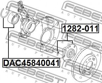 Ступица колеса FEBEST 1282011