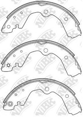 Комплект тормозных колодок NiBK FN1198