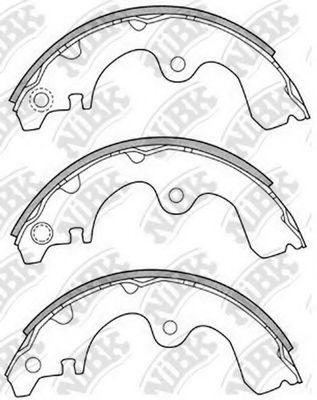 Комплект тормозных колодок NiBK FN2326