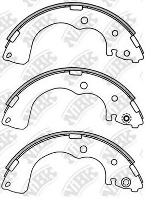Комплект тормозных колодок NiBK FN3402