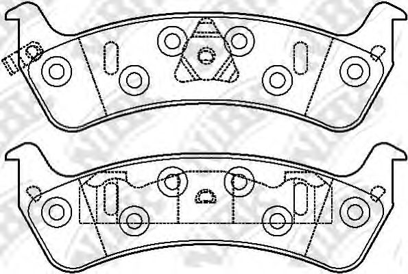 Комплект тормозных колодок, дисковый тормоз NiBK PN0111