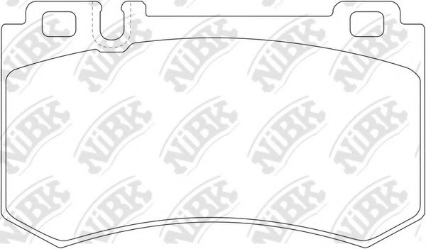 Комплект тормозных колодок, дисковый тормоз NiBK PN0343