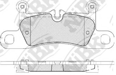 Комплект тормозных колодок, дисковый тормоз NiBK PN0565