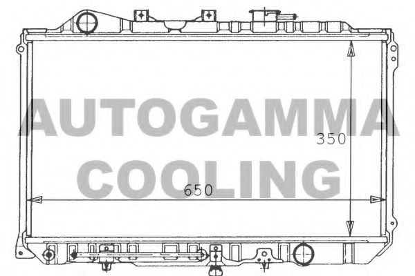 Радиатор, охлаждение двигателя AUTOGAMMA 100496