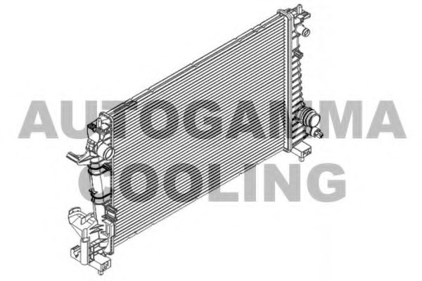 Радиатор, охлаждение двигателя AUTOGAMMA 105937