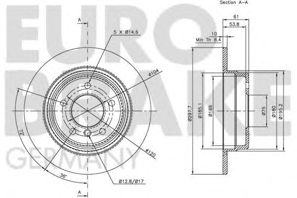 Тормозной диск LUCAS ELECTRICAL DF2768